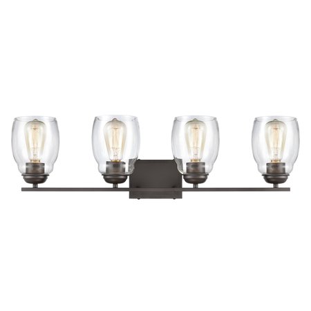 THOMAS Calistoga 305'' Wide 4Light Vanity Light, Oil Rubbed Bronze CN320411